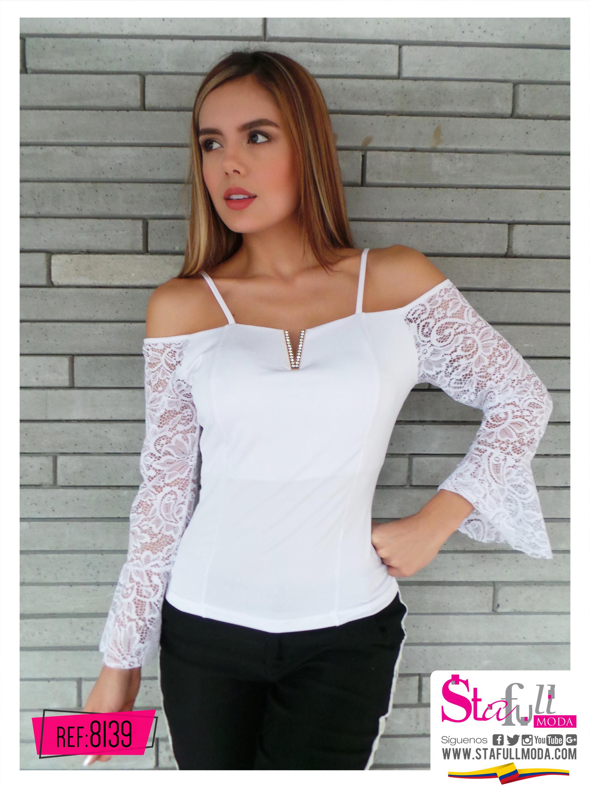 Sexy Blusa Manga larga colombiana